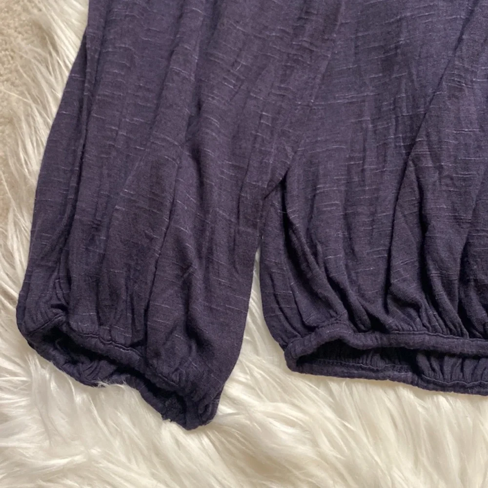 Free People Beaded, Flowey Sleeved Blouse w/ Keyhole neckline on back - Picture 6 of 9